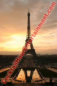 digital backdrop sample 51 eiffel tower at sunset