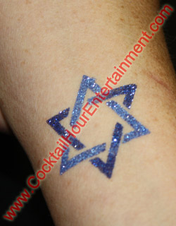 glitter tattoo sample for bar mitzah entertainment 1