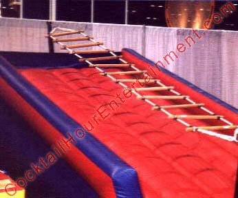 inflatable rope ladder climb