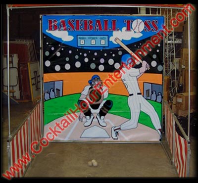 baseball toss carnival game