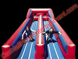 inflatable bungee run game rental