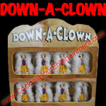 down a clown carnival game