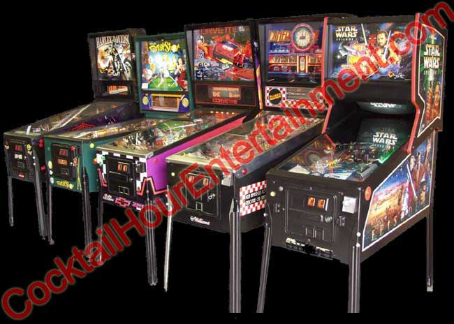 pinball machine game party rental
