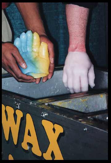 wax hands Bar Mitzvah